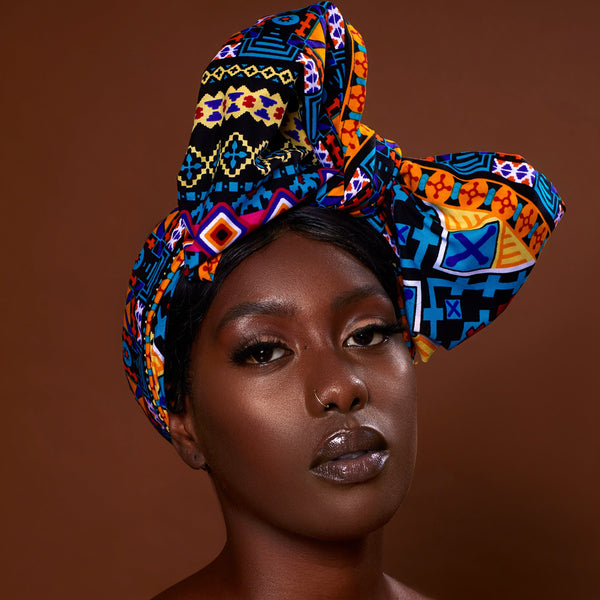 African Ankara Headwraps - 100% Cotton Ankara Wax Print – Made for ...